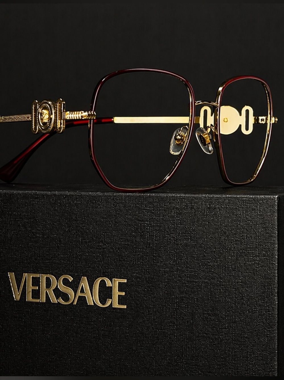Versace - VE1283 Medusa Frames [Gold & Burgundy]